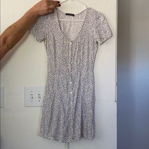 brandy melville white floral dress!